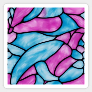 Knotted Feather - Stained Glass Design Pattern Sticker